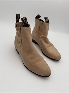 Los Altos western boots mens 7 tan festival rodeo casual office chair retro Y2K